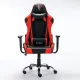 Игровое кресло  "Hunter GM-130", две подушки, экокожа, черное/красное, 532797. Фото товара с разных ракурсов.