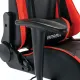 Игровое кресло  "Hunter GM-130", две подушки, экокожа, черное/красное, 532797. Фото товара с разных ракурсов.