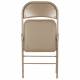 Стул складной  "Golf Plus CF-003 КОМФОРТ", бежевый каркас, кожзам бежевый, В КОРОБЕ, 533027. Фото товара с разных ракурсов.