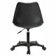 Кресло стул  "Eames MG-310 PL", пластик черный, экокожа черная, 532927. Фото товара с разных ракурсов.