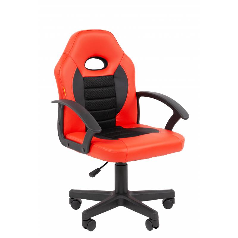 Детское кресло Kids 111 Россия экокожа красный/черный главное фото